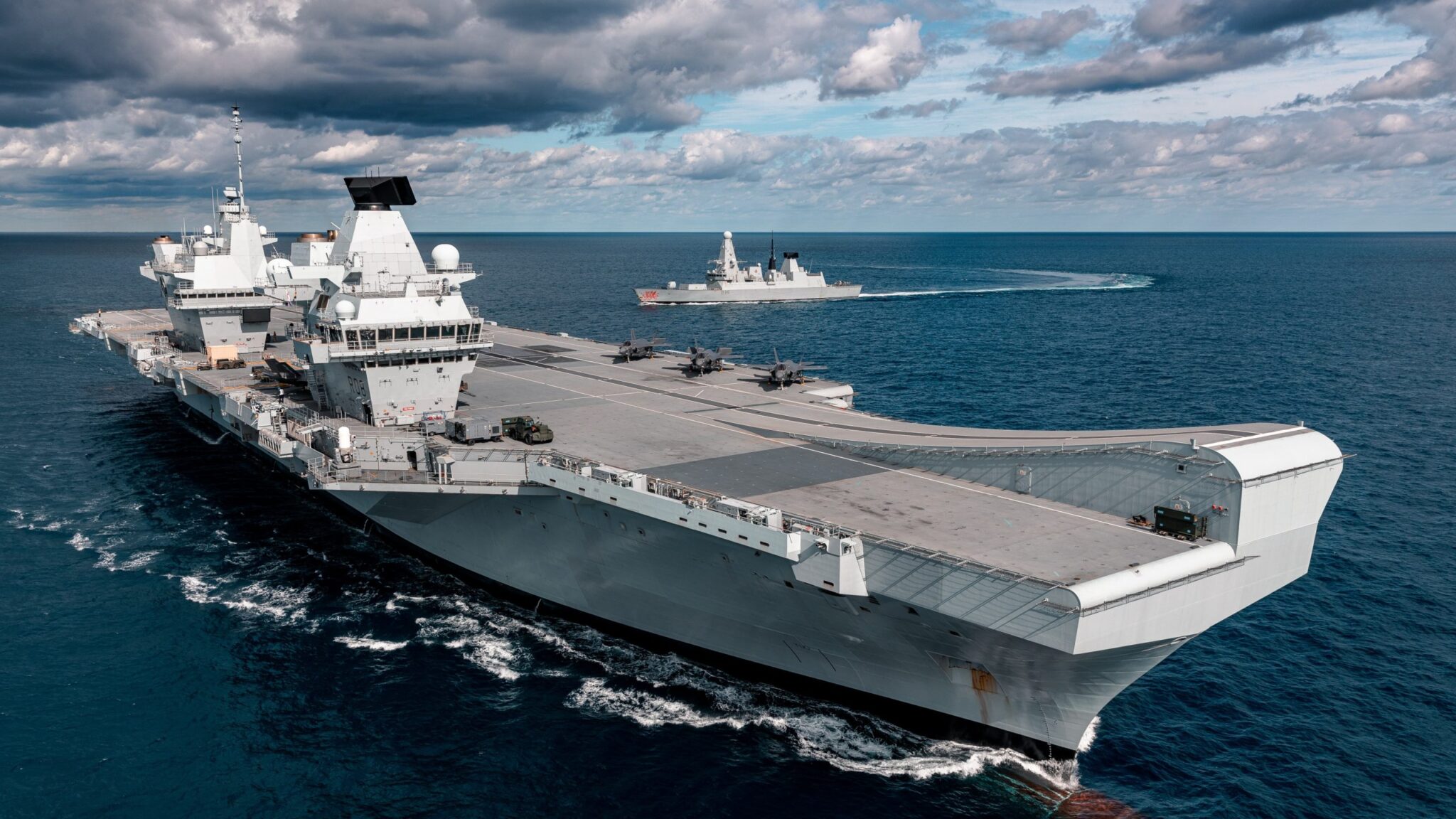 HMS Queen Elizabeth strike group entered into Mediterranean Sea